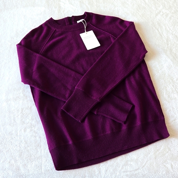 Kinross Sweaters - Plum cashmere sweater